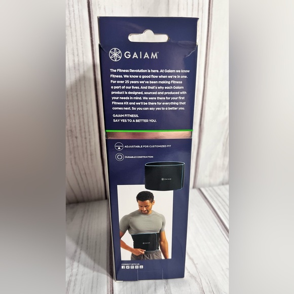 NWT-Gaiam Unisex Design Waist Trimmer Slimmer Belt Sweat Band - Picture 9 of 11
